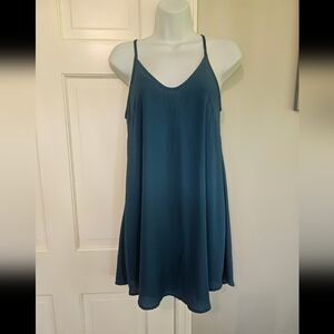 Lush Teal Strappy Dress